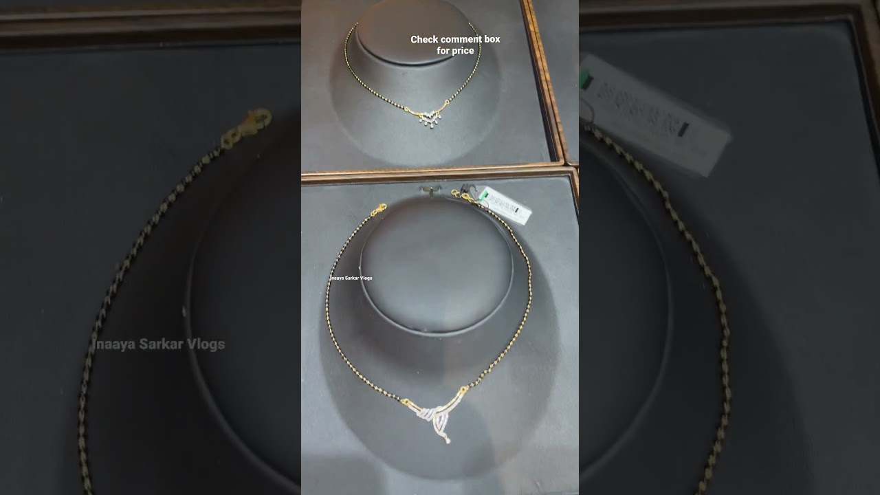 Tanishq latest real diamond mangalsutra designs