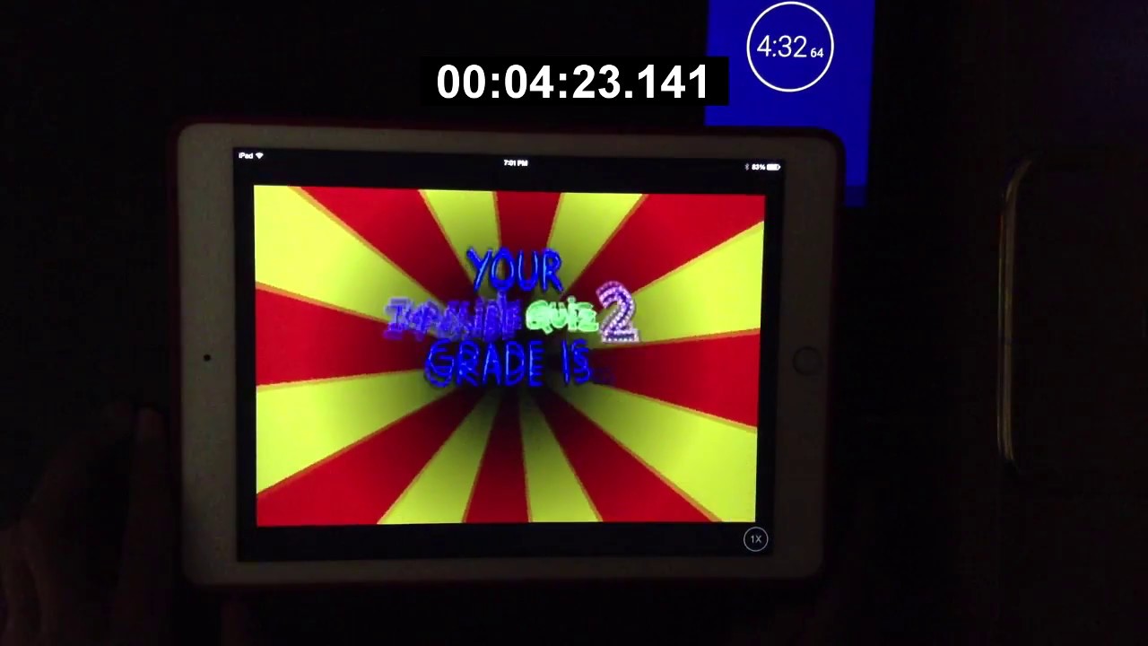 The Impossible Quiz 2 Mobile Any% Speedrun 4:23.141 (WR)