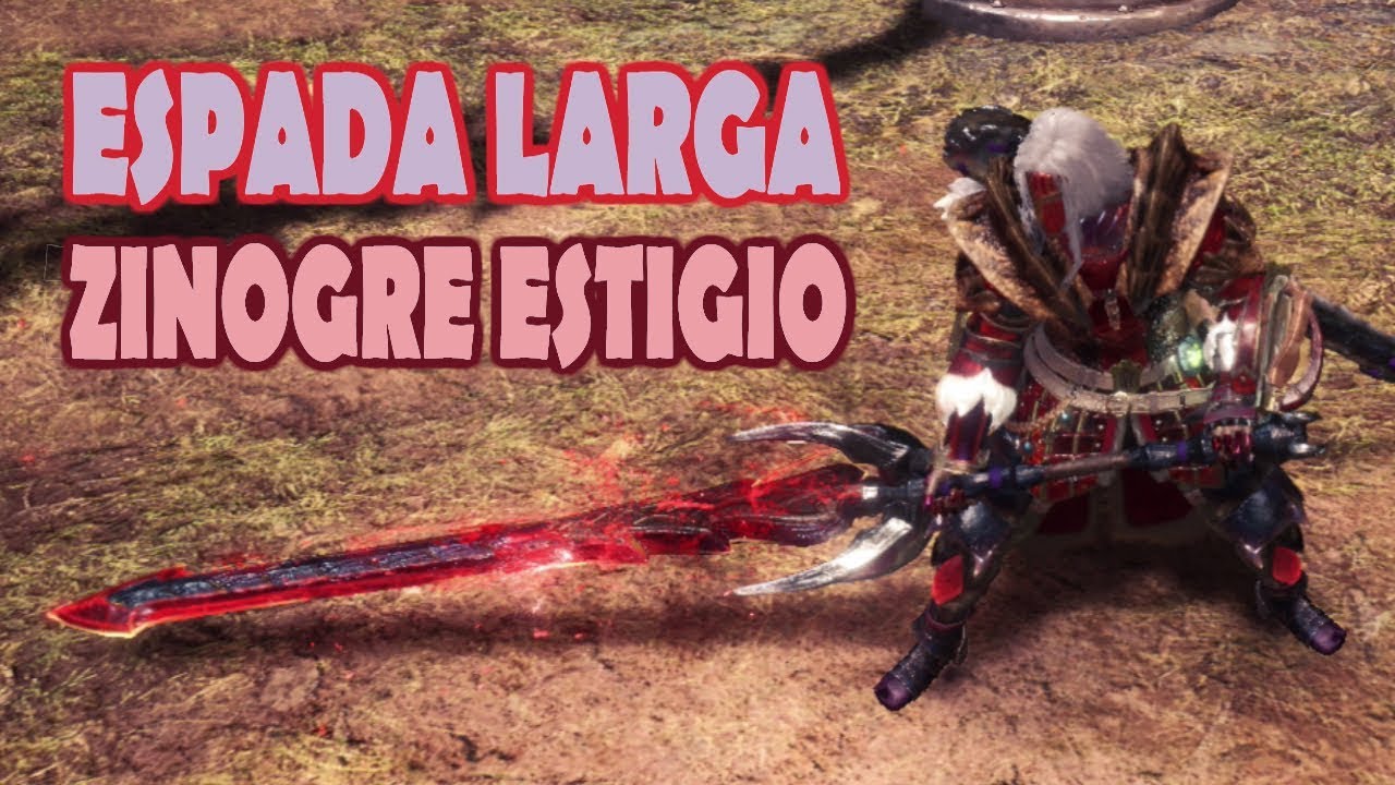 BUILD: ESPADA LARGA de ZINOGRE ESTIGIO + Gameplay - MHW Iceborne (Gameplay Español)