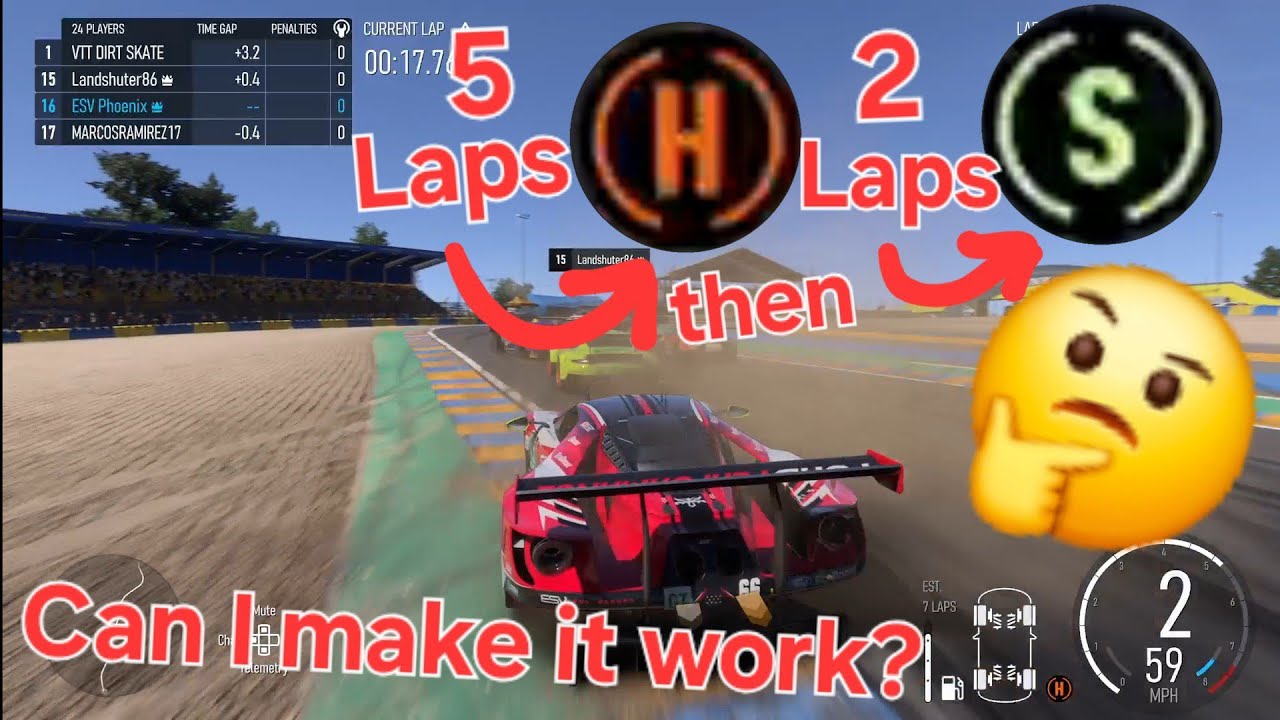 Viewer suggested H/S strat at Lemans, Lets give it a try shall we. GT2's (Forza Motorsport 2023)