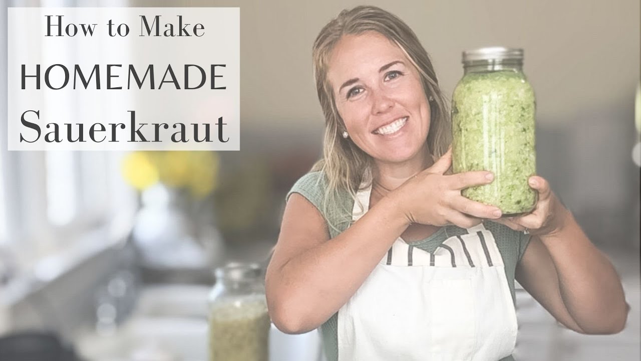 The Easiest Homemade Sauerkraut | Gut-Healthy Probiotics
