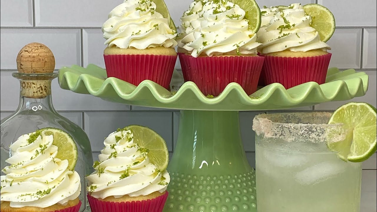 Easy Margarita Cupcakes with Tequila Buttercream