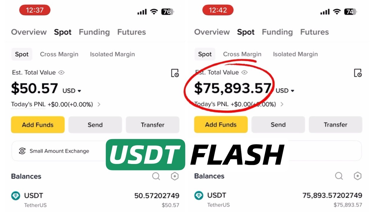 Binance Flash USDT | 100% Working Flash Sender Bot | USDT TRC-20 