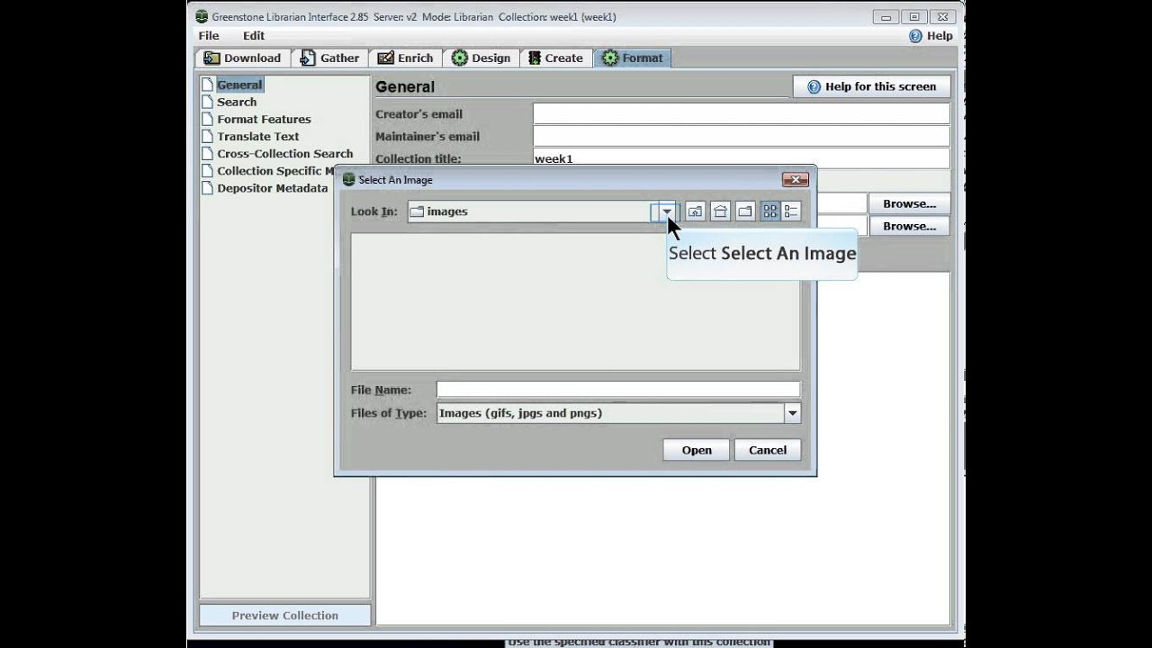 Tutorial 1 - Introduction to Greenstone