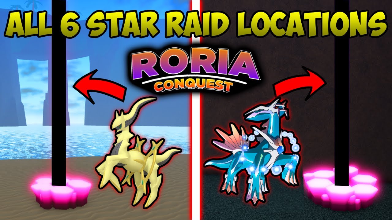 ВСЕ 6-звездочные рейды в Pokemon Brick Bronze (Roria Conquest Roblox)