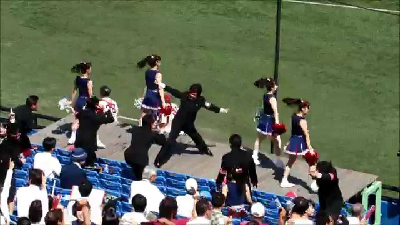 東京六大学野球　早稲田大学　逆転満塁本塁打の時の応援席（H26.9.14　法政2回戦）