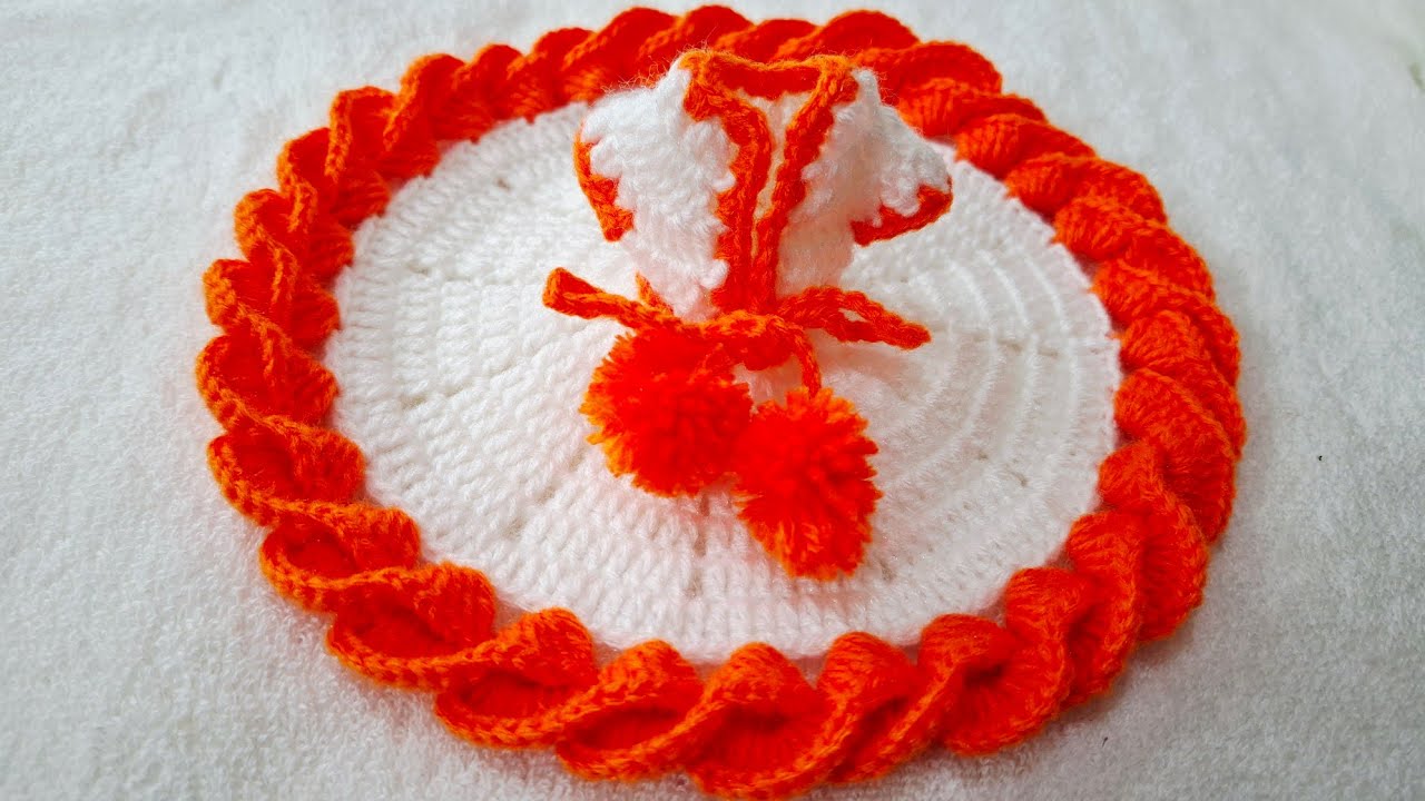 How To Make Crochet New Design Woolen Dress For Laddugopal//Kanhaji New Design Woolen Dress 