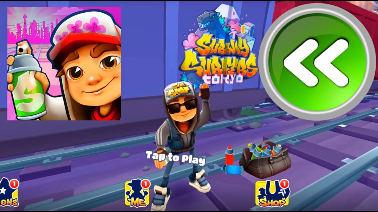Subway Surfers Tokyo 2023 Jake Dark Outfit Reversed Fullscreen Gameplay PC QHD