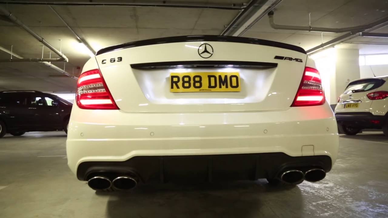 CRAZY FLAMING C63 AMG + SHOOK CAM!! #DMOSHOOKCAM