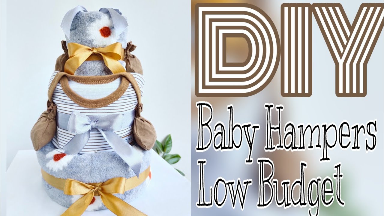 DIY PARCEL BAYI BENTUK KUE | HAMPERS BABY NEW BORN LOW BUDGET | CARA MEMBUAT GIFT UNTUK BAYI