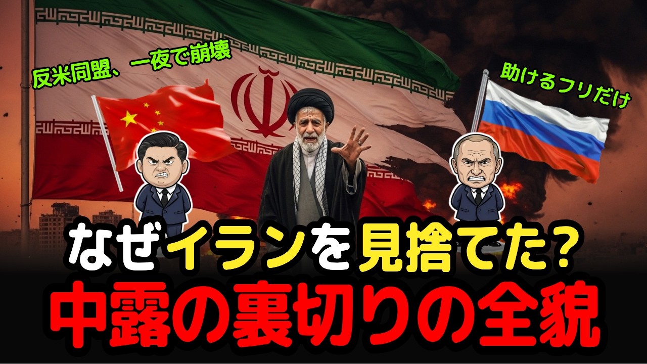 スッキリ解説、反米同盟は最初から嘘だった。ロシアと中国がイランを切り捨てた本当の理由