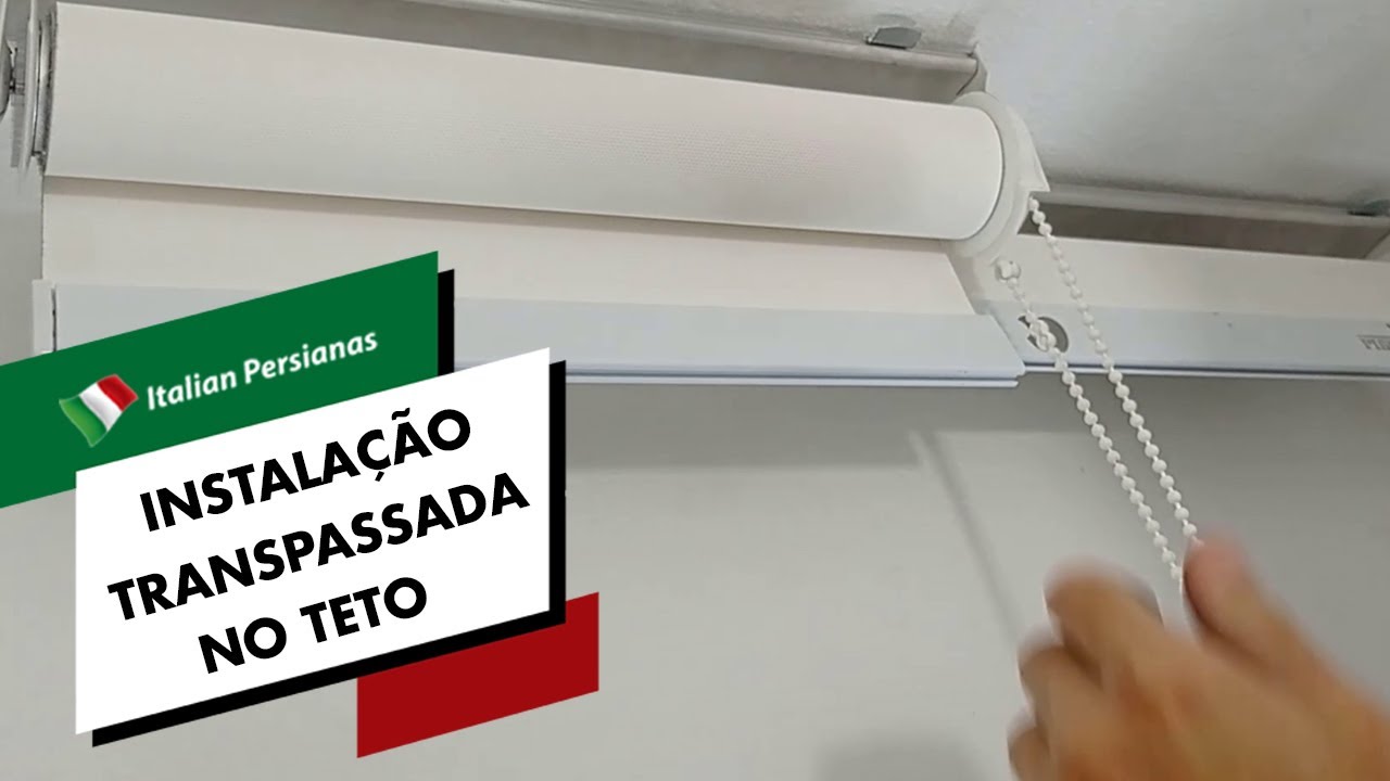 Instalação Transpassada de Persiana no Teto | Italian Persianas