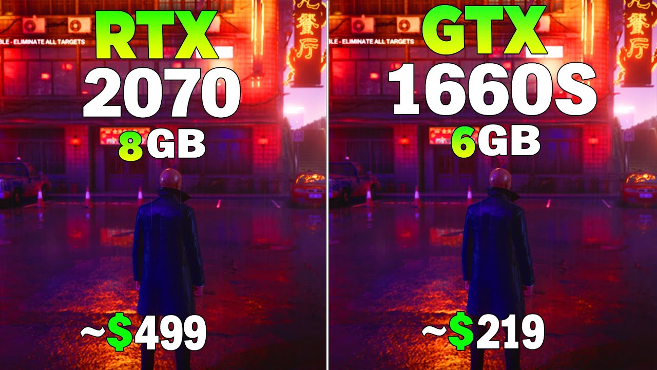 RTX 2070 vs GTX 1660 Super - Test in 8 Games