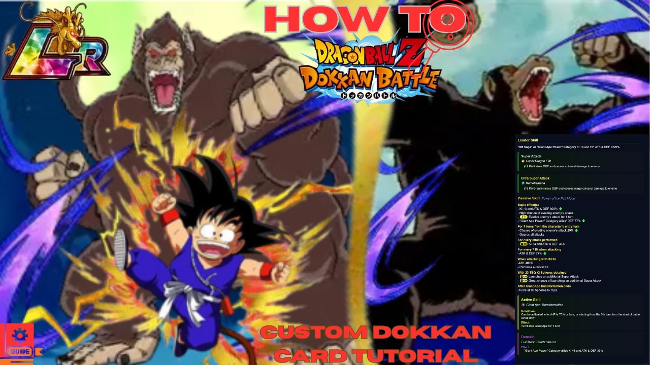 Как создать собственную карту Dokkan (DBZ Dokkan Battle)