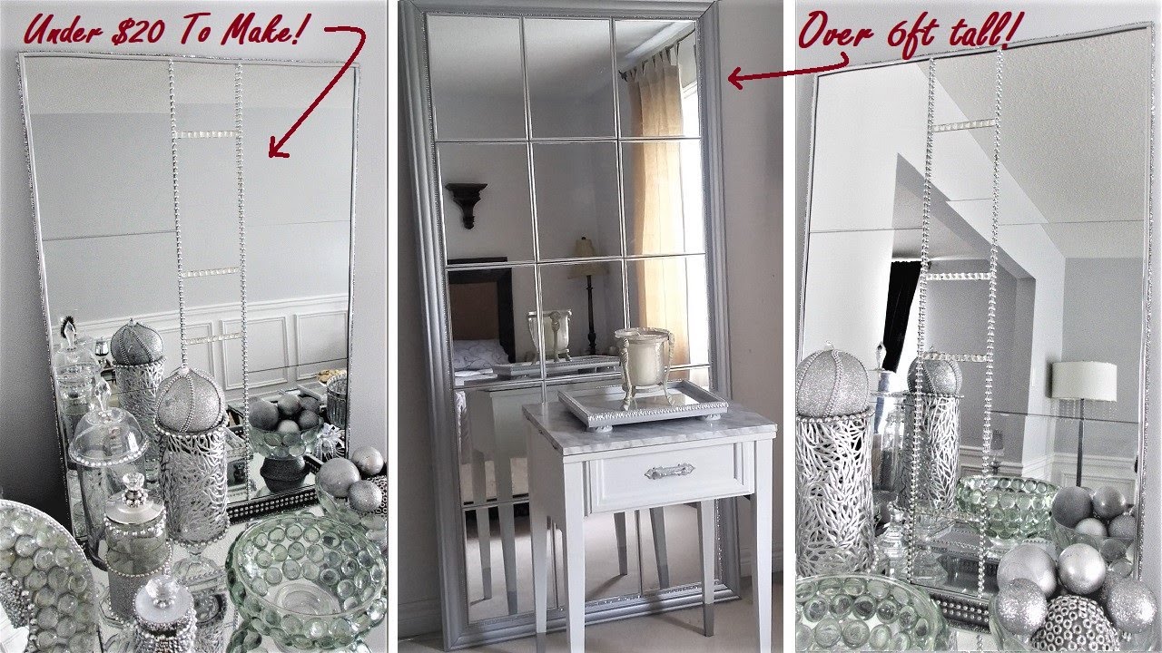 DIY MIRRORS AND SAVE HUNDREDS! | DIY Large Mirror | Glam Home Decor | Dollar Tree DIY