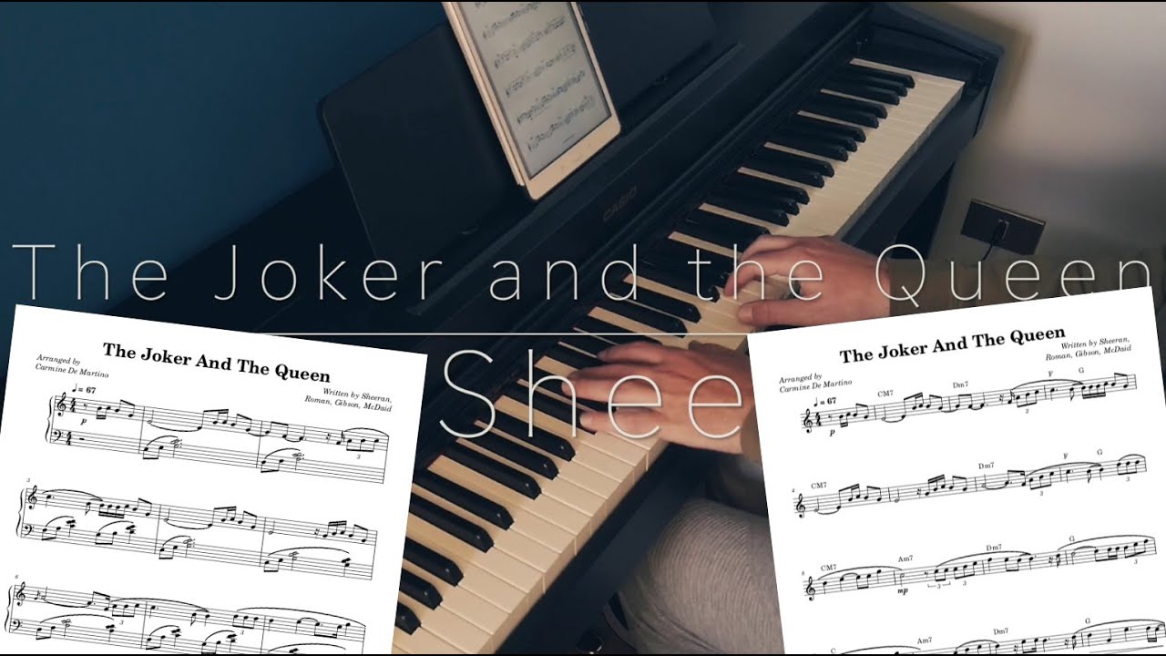 The Joker and the Queen (Ed Sheeran) [Piano Cover + Sheet Music] - Carmine De Martino