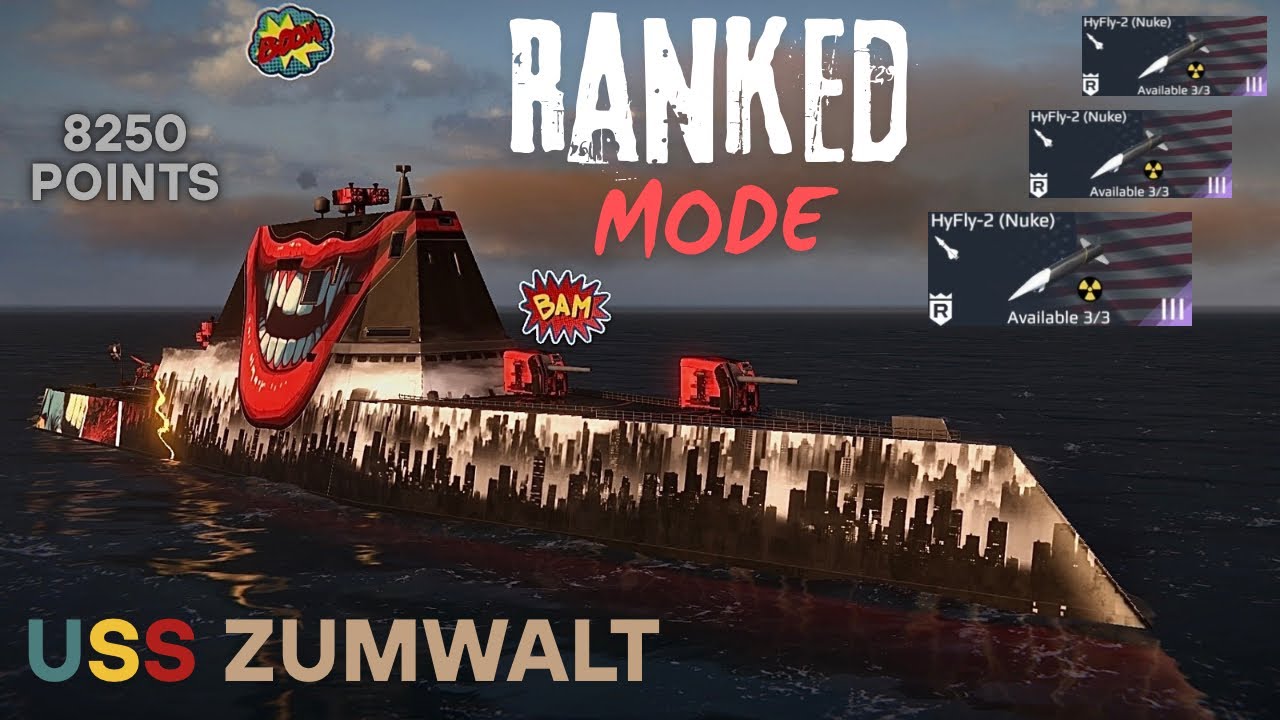 Zumwalt going crazy against pro players🔥- Modern Warships