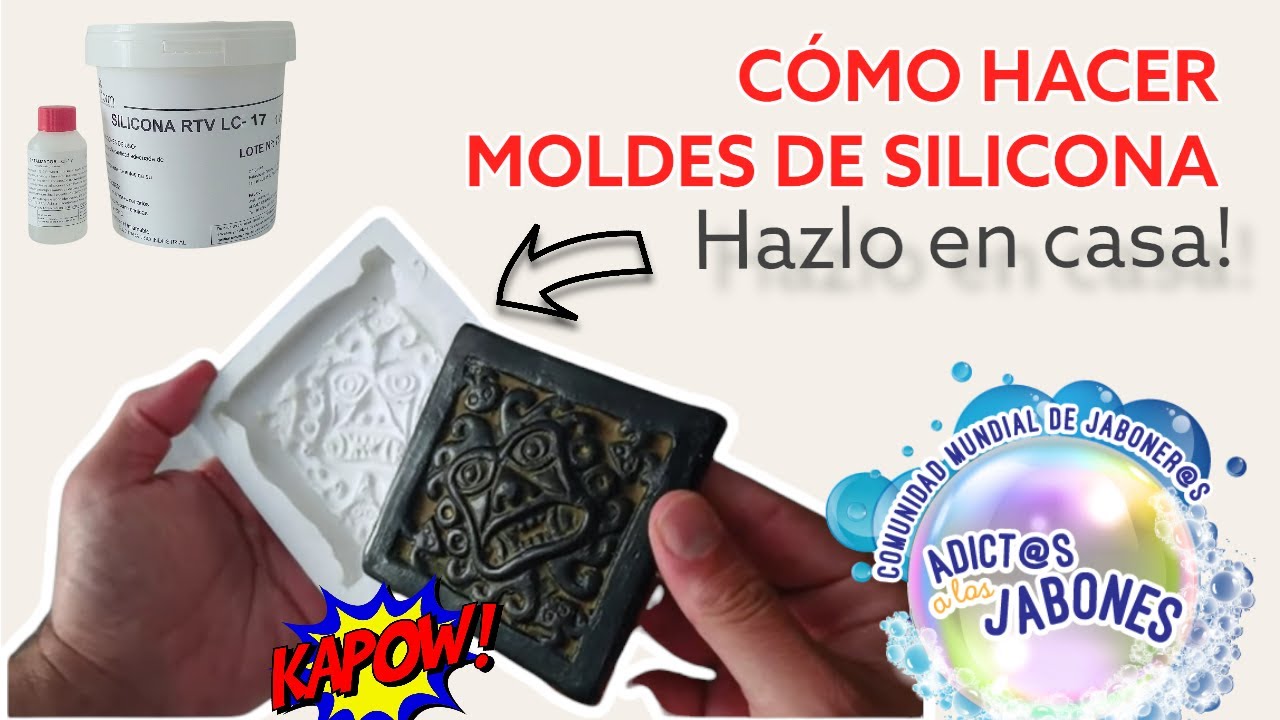 🗿Como hacer moldes de silicona ➡️ para jabón, velas o resina.