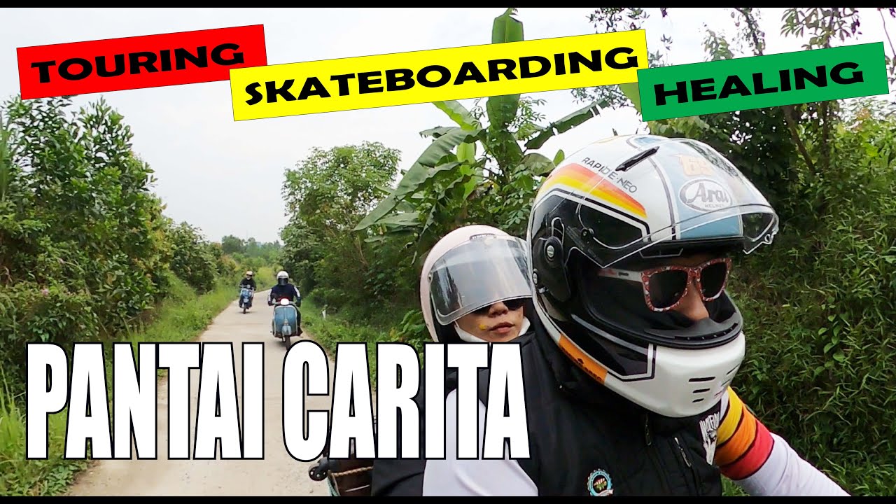 TOURING VESPA KE PANTAI CARITA BANTEN 