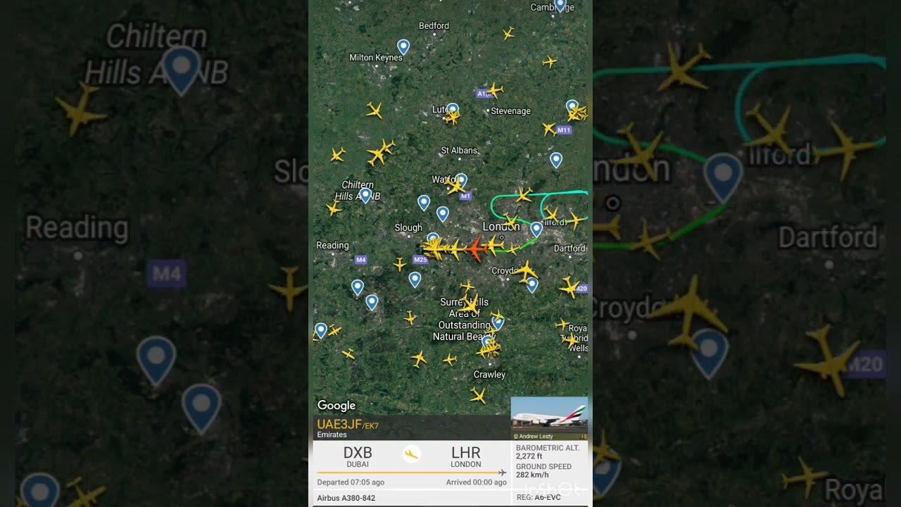 Air Traffic Timelapse at Heathrow Airport | #timelapse #planespotting #planelanding #planelanding