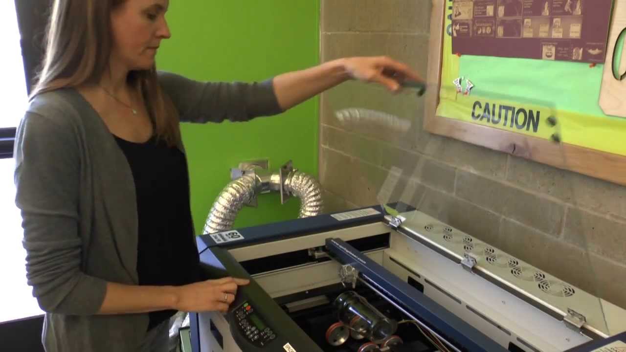 Руководство по вращающейся насадке лазерной системы Epilog JHHS Fab Lab