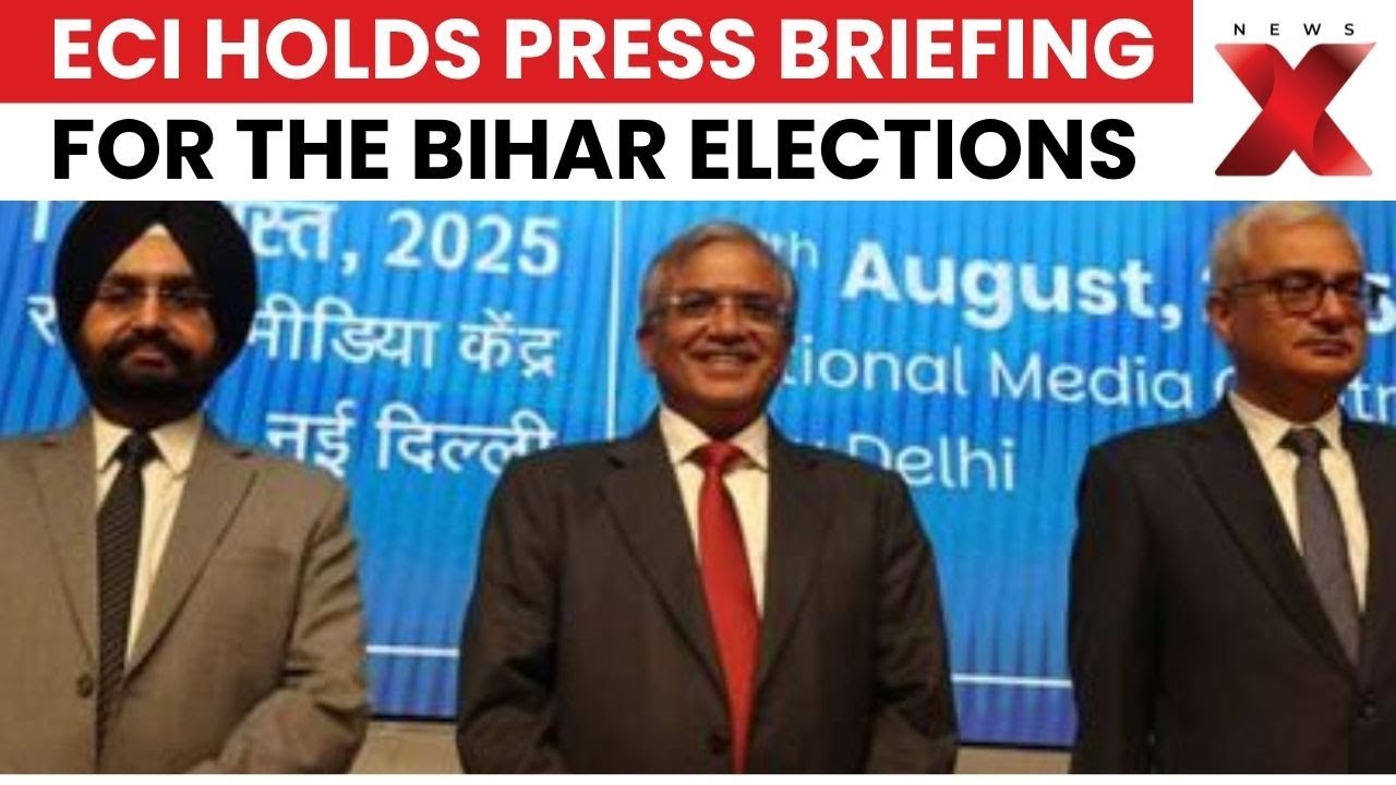 ECI Holds Press Briefing Ahead of Bihar Assembly Elections, Preps Voting Guidelines