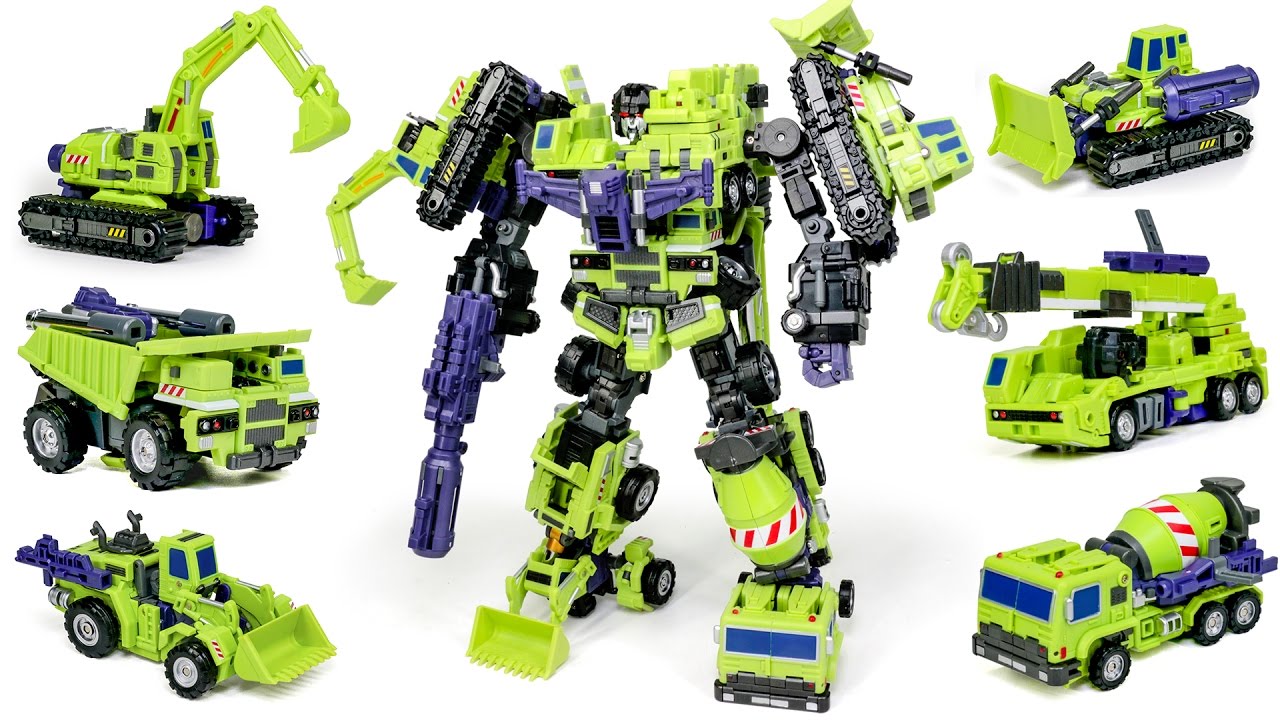 Transformers Construction Devastator MakeToys Giant Type 61 Vehicle Combine Robot Car Toys