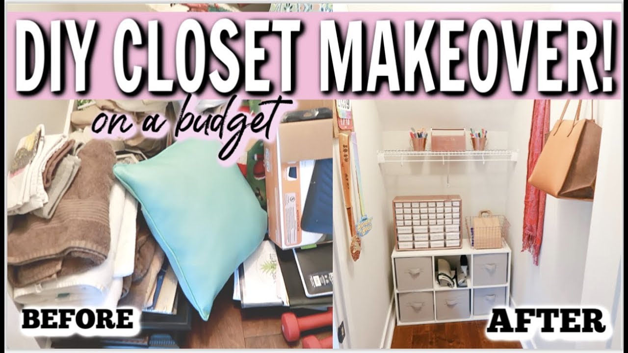 CLEAN WITH ME 2019 | DIY CLOSET TRANSFORMATION | Amy Darley