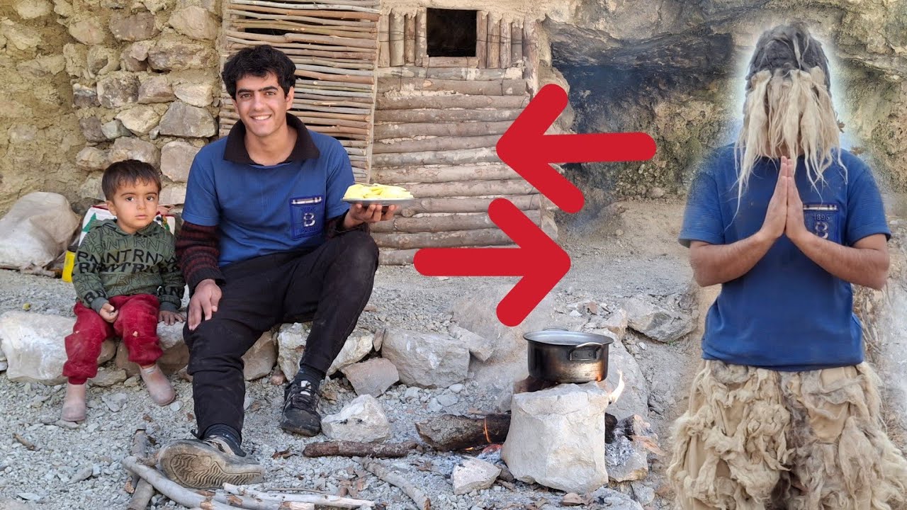 Bardia's face: cooking in nature