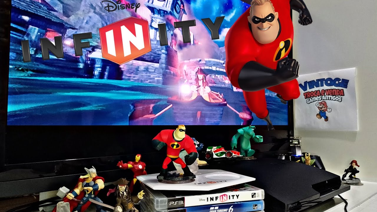 Jogando Disney Infinity para PS3