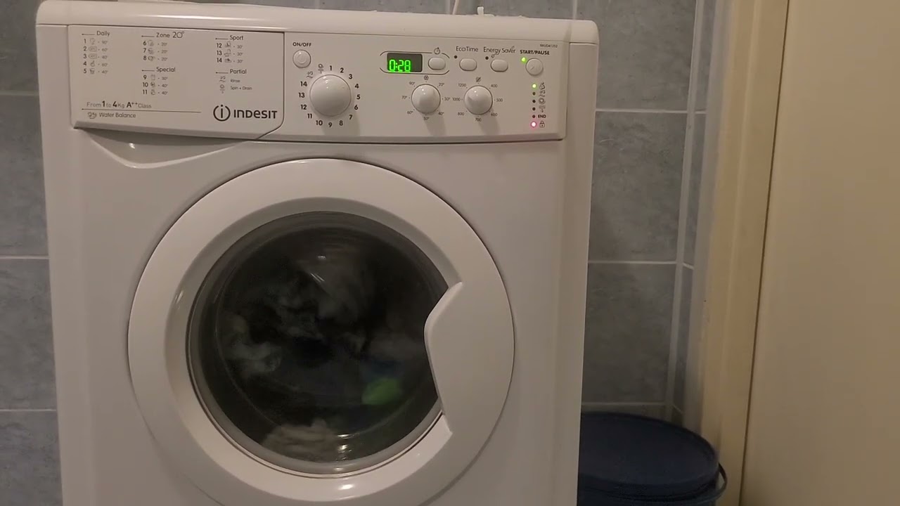 Pralka Indesit IWUD41252 Syntetyki 50°C - Program Nr 4
