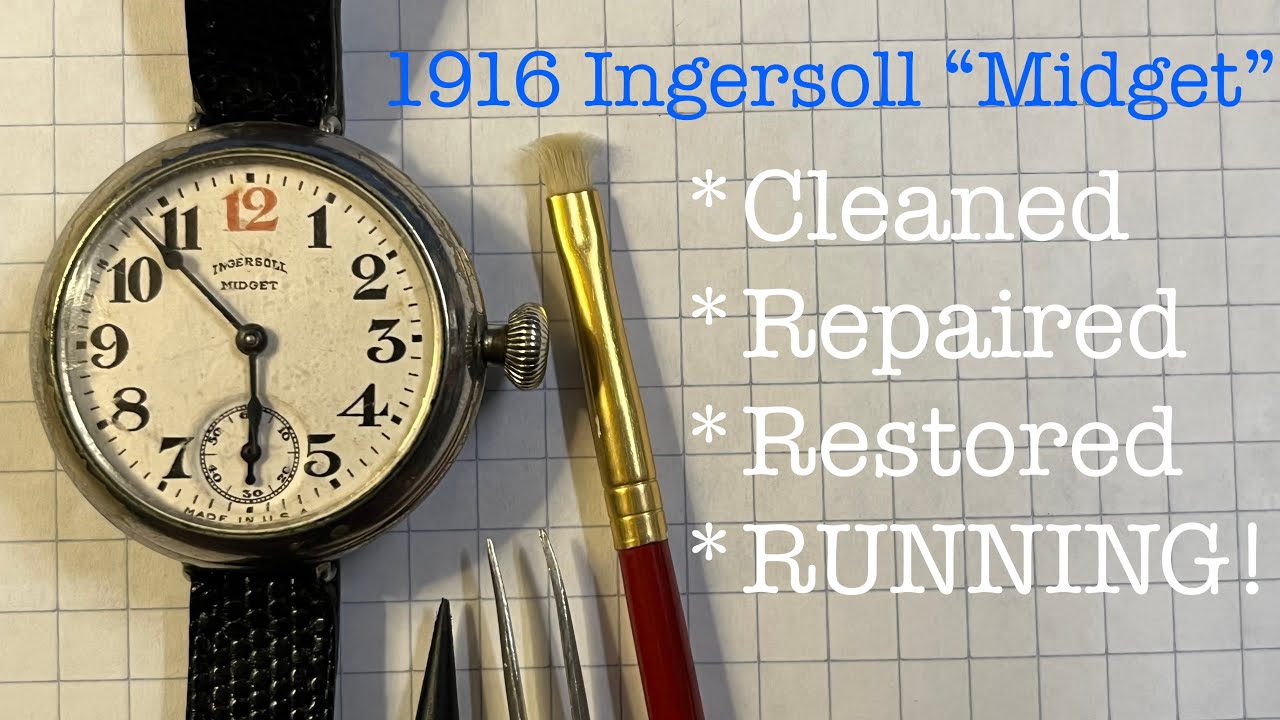 1916 Ingersoll TRENCH Watch RESTORED!