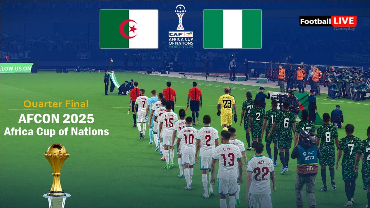 ALGERIA vs NIGERIA - Africa Cup of Nations 2025 Quarter Final AFCON | Full Match | Simulation PES