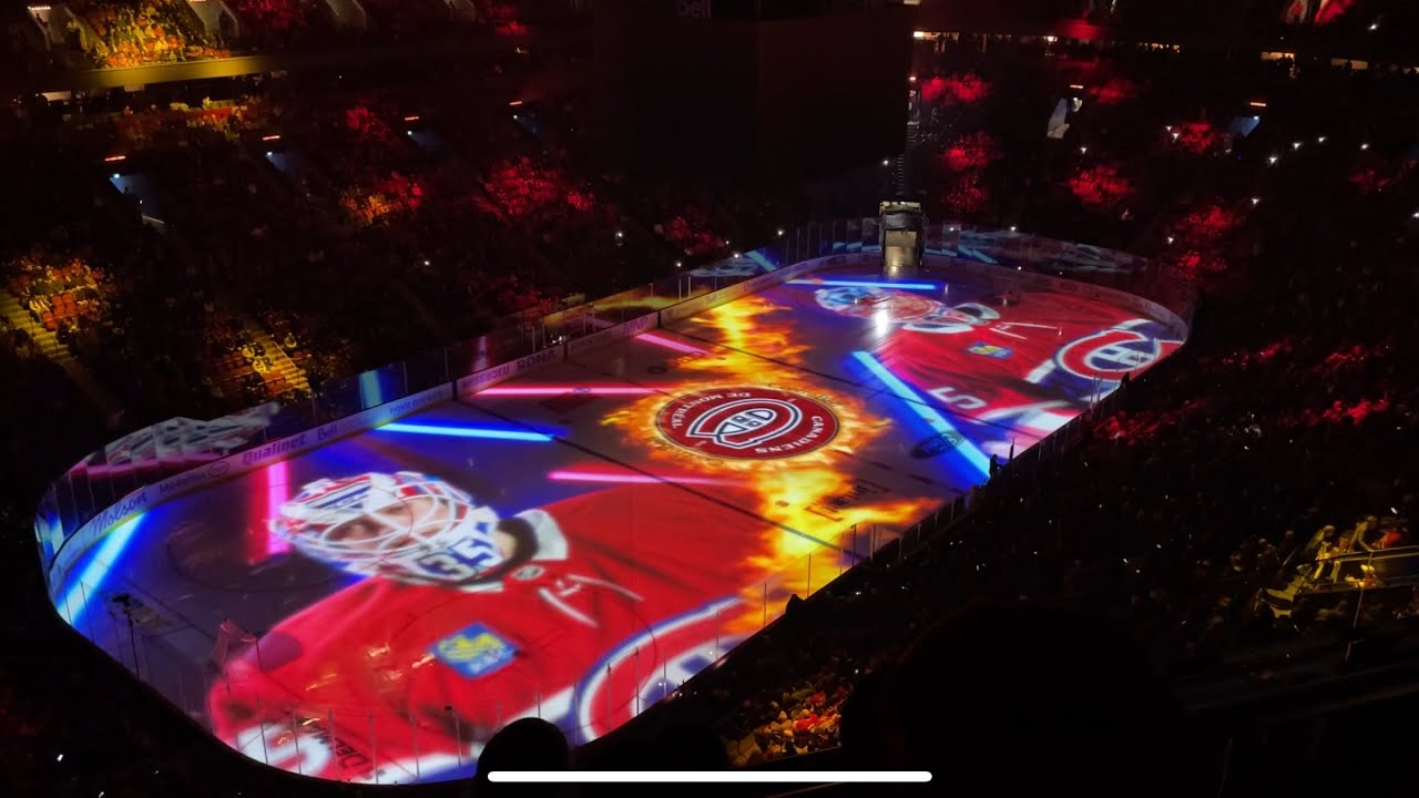 Montréal Canadiens intro at the Bell Centre from section 321, November 8, 2025 