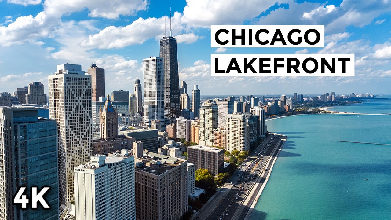 Downtown Chicago 4k Walking Tour - Lakefront Trail (Navy Pier To Museum Campus)