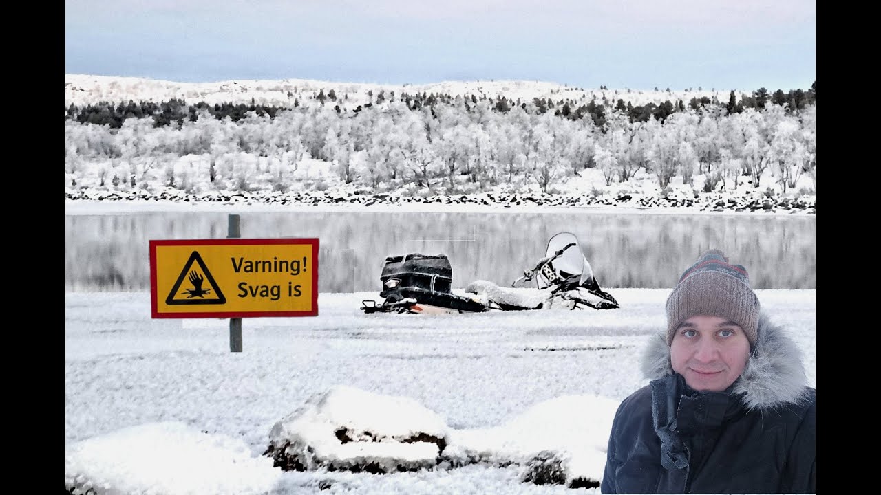NÄR OLYCKAN ÄR FRAMME - Körde igenom isen med skotern