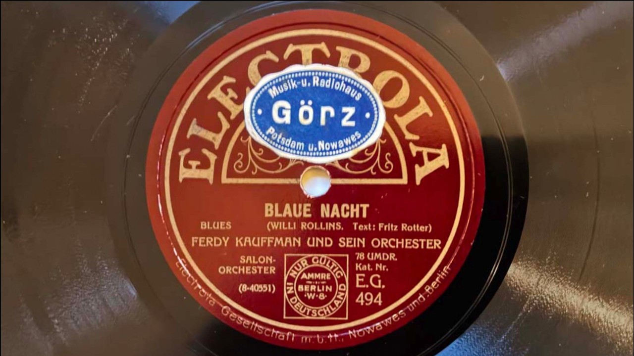 Berlin Danceband: FERDY KAUFFMAN - Blaue Nacht 1927