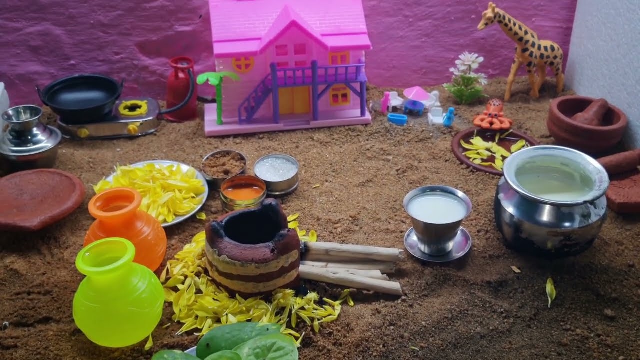 Fresh milk recipe with Country sugar | Tiny Non Veg Cooking Opening Celebration