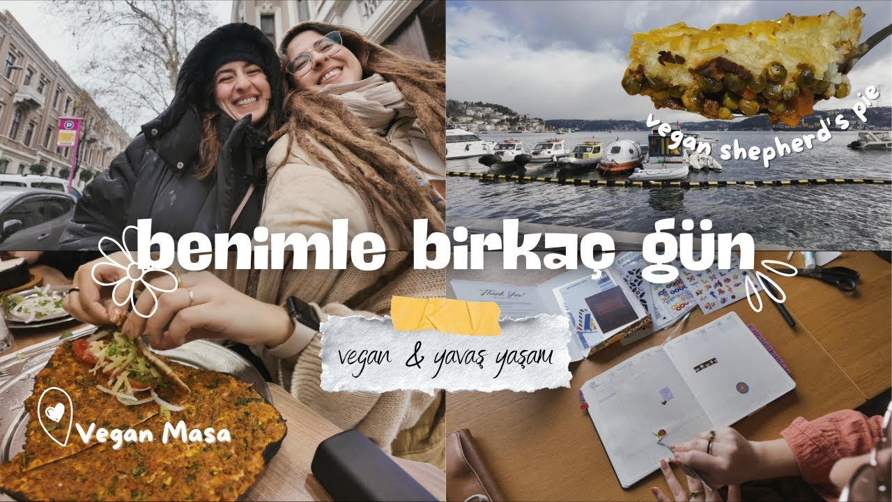 Vegan & Yavaş Yaşam Vlog | Shepherd's Pie tarifi, kitap okuma, ajanda, İstanbul vegan lezzet turu