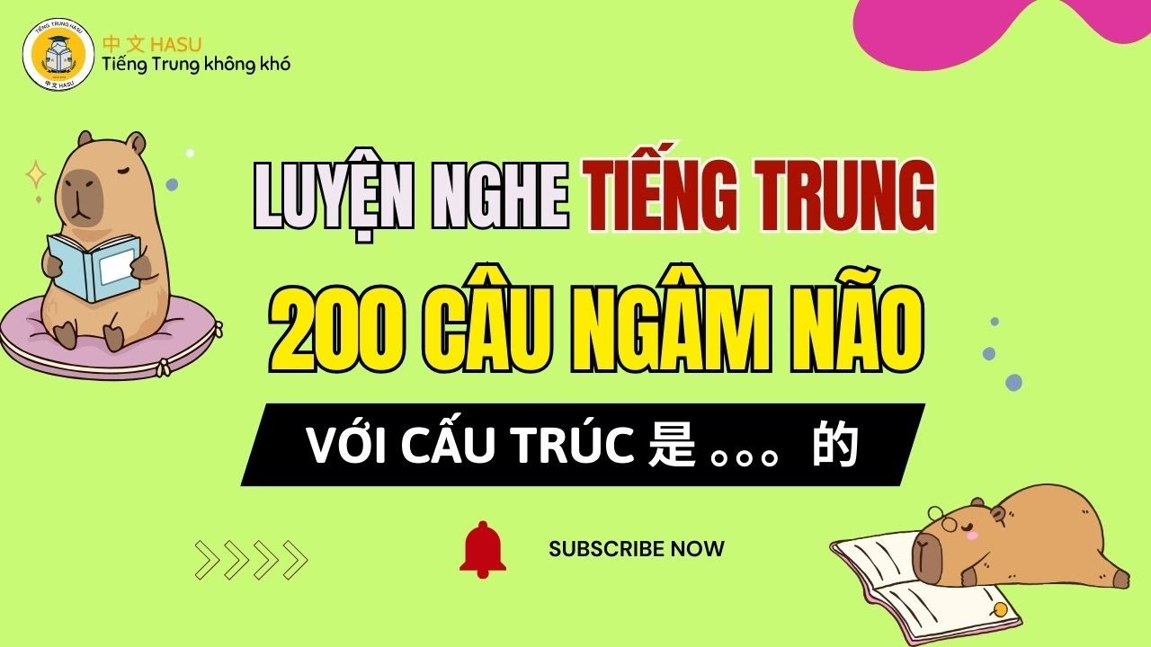 200 Câu Giao Tiếp Tiếng Trung với cấu trúc 是...的/ luyện nghe với giọng chuẩn