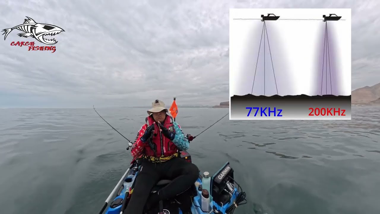 Fucionamiento del la frecuencia doble del #garmin #strike5cv  #carchfishing #fishing