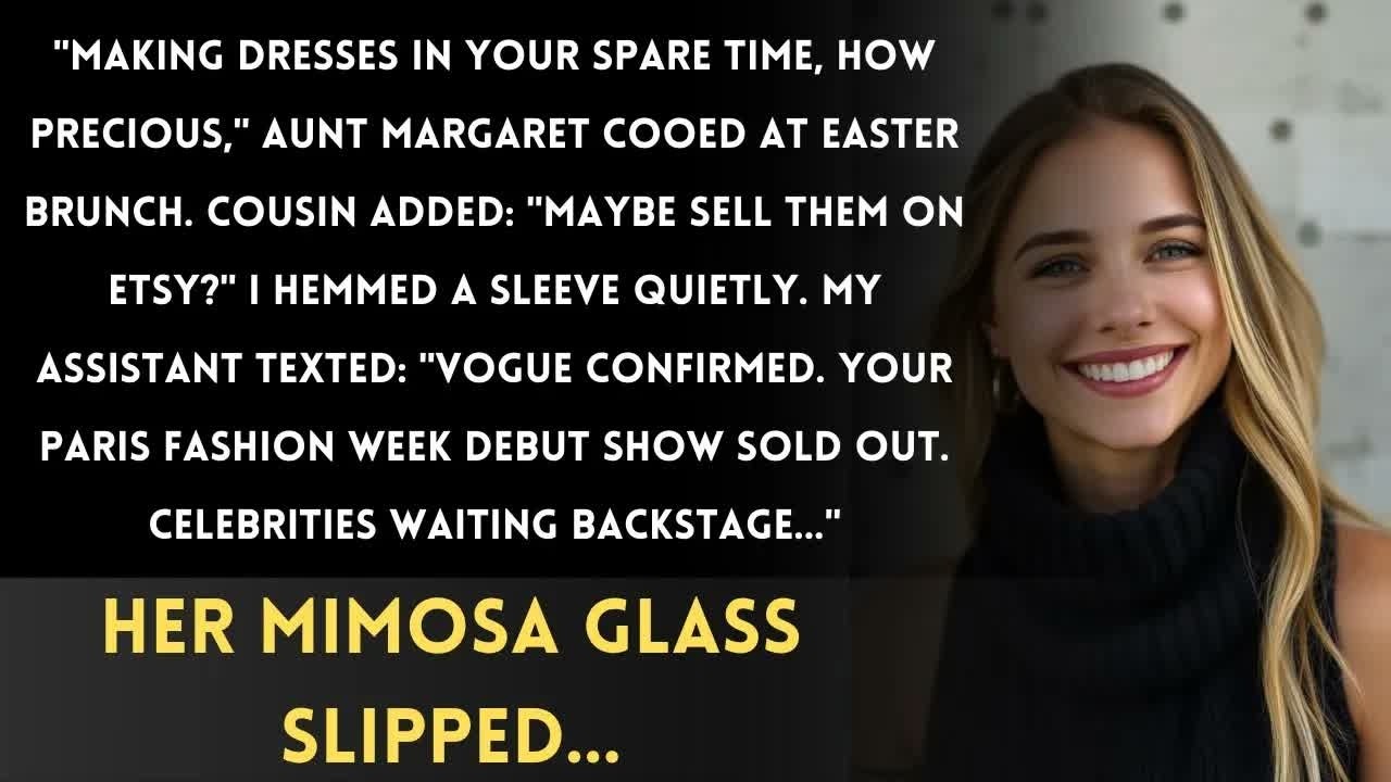 Aunt Said 'Sewing Clothes Is So Quaint'   During Paris Fashion Week Opening