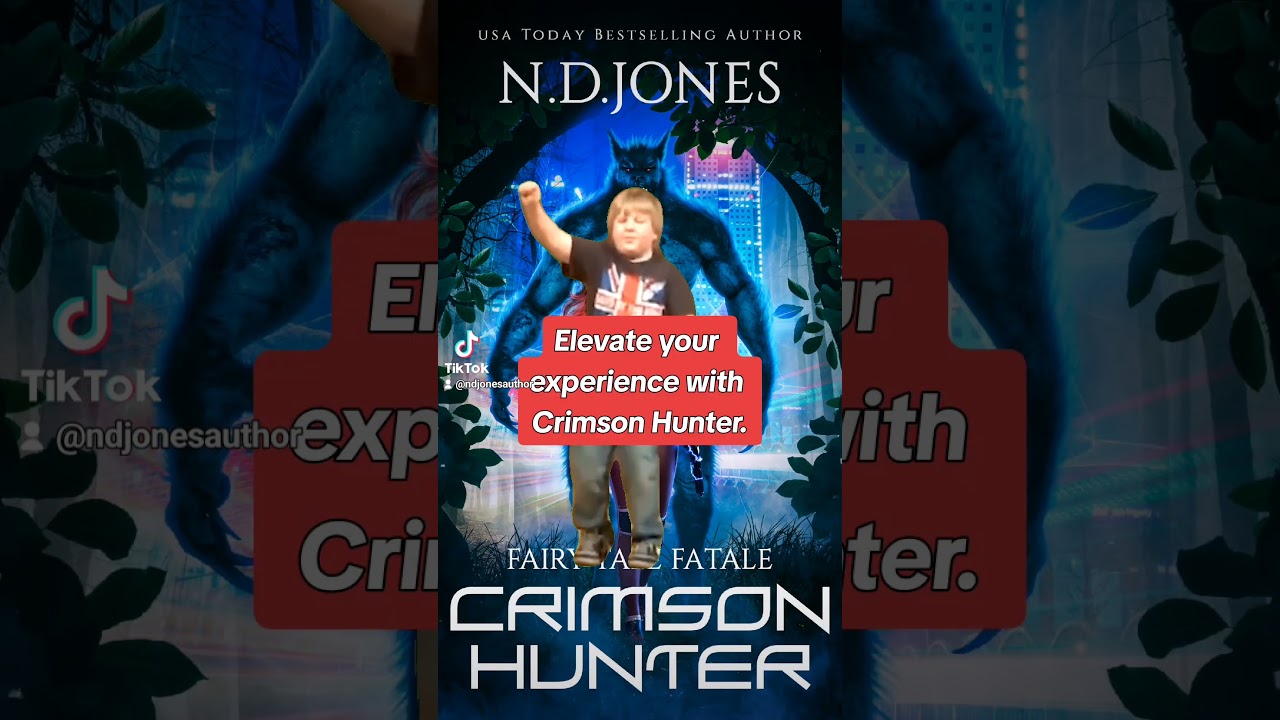 Black Fantasy Books, N. D. Jones, Crimson Hunter #blacknbookish #fantasybook