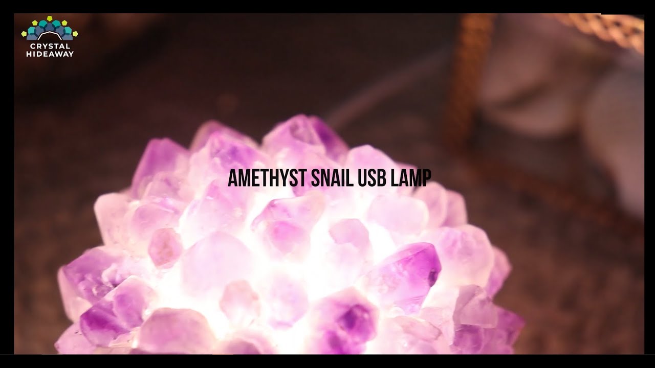 Amethyst Snail USB Lamp