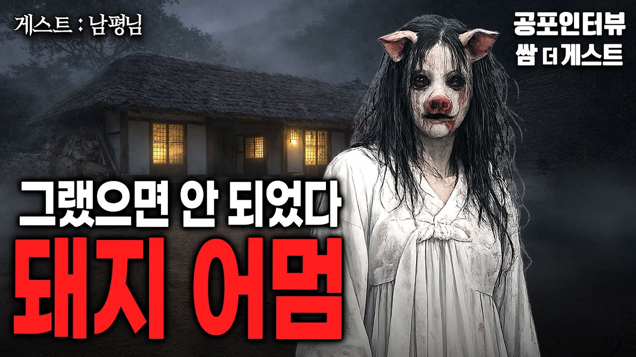 【실화 공포인터뷰】 돼지 어멈 (금기를 어겼으면 안 되었다)ㅣ쌈무이 공포라디오ㅣ쌈더게스트 남평님ㅣ무서운ㅣ시참ㅣ괴담ㅣ소름ㅣ심야
