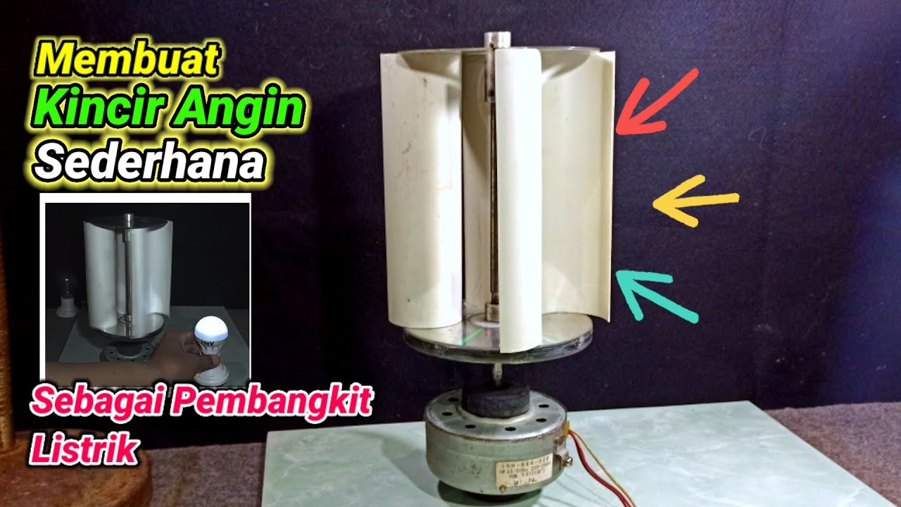 Pembangkit listrik tenaga angin sederhana
