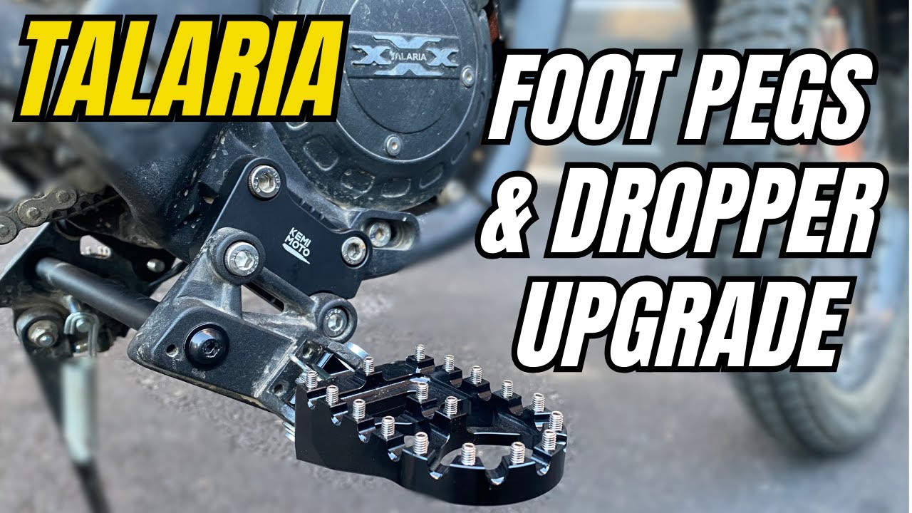 Talaria XXX KEMIMOTO Foot Pegs & Extension Bracket Kit Installation