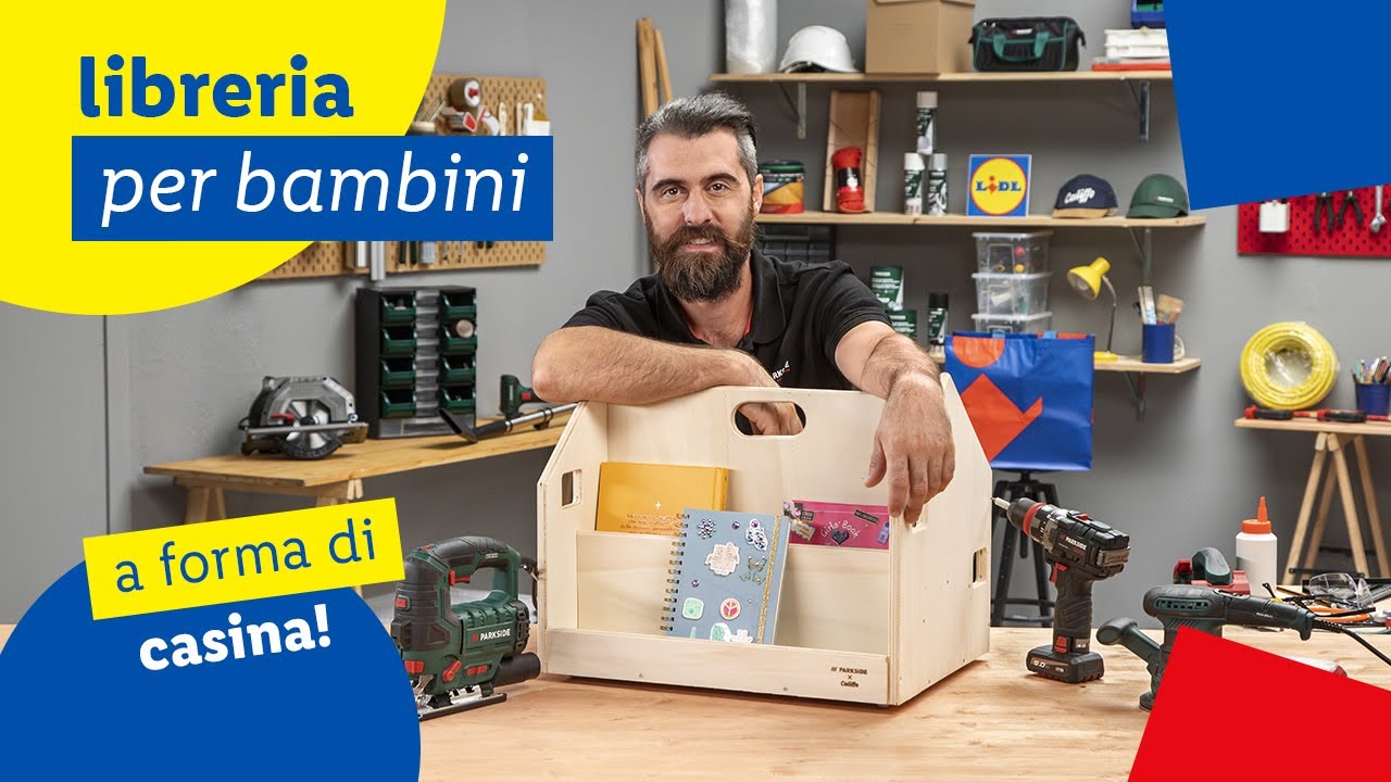 FATTO DA ME con PARKSIDE: Costruire una libreria per bambini con il Califfo | Lidl Italia