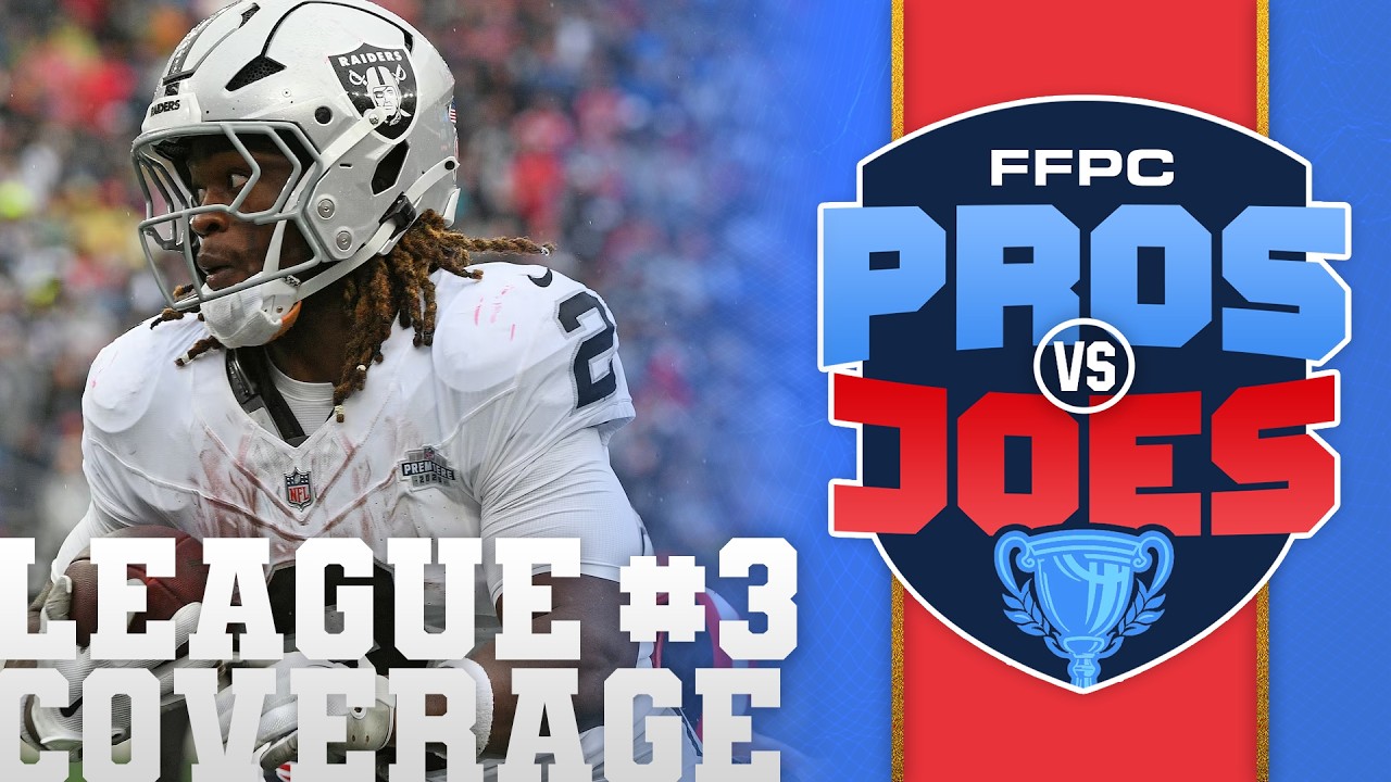 Fantasy Football&rsquo;s Biggest Analysts Draft LIVE | FFPC Pros vs. Joes League #3