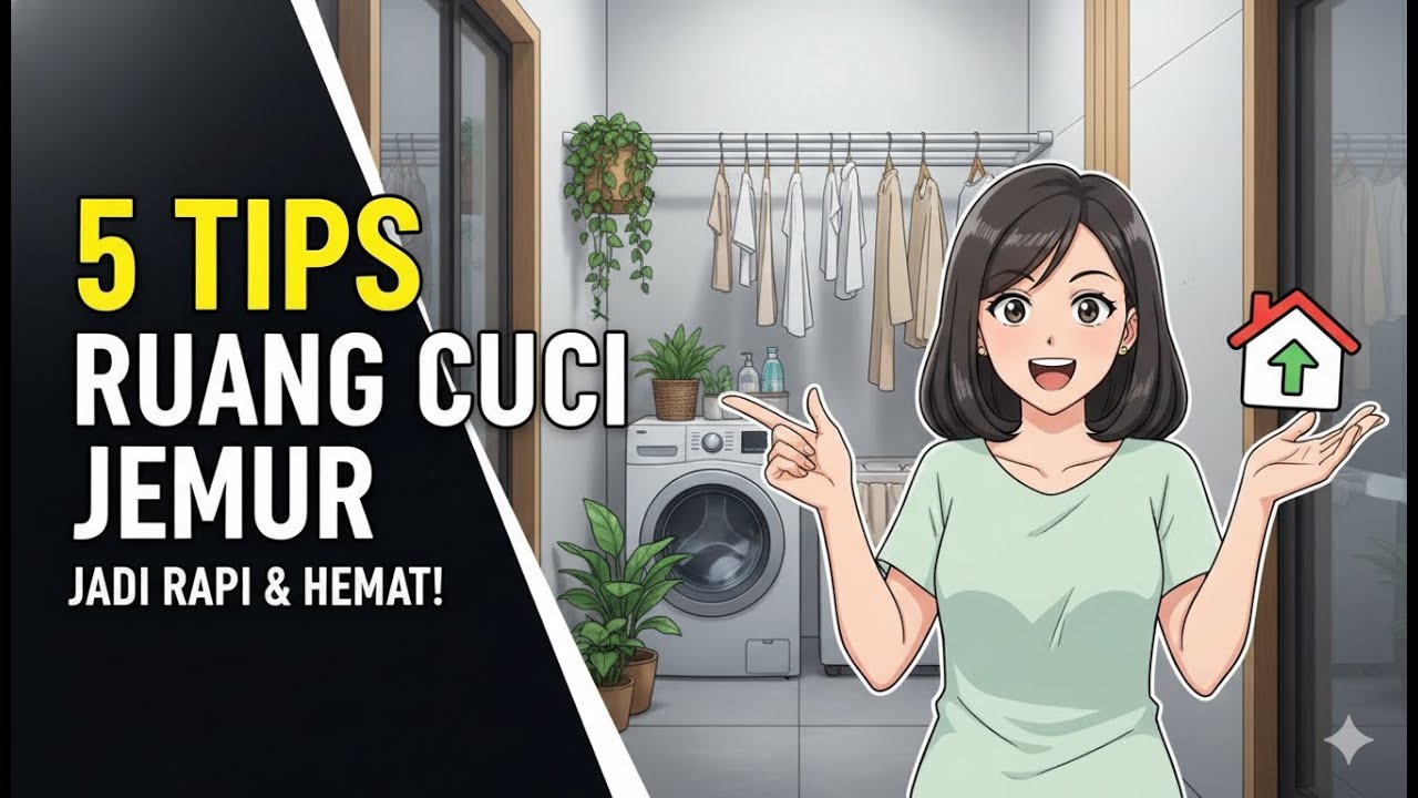 5 tips Ruang cuci jemur di belakang rumah minimalis